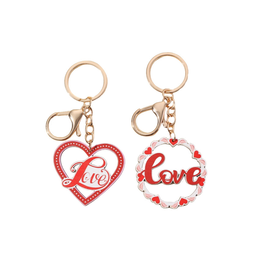 Wholesale Valentine's Day LOVE Wooden Keychain